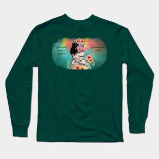 Tribute to Frida Kahlo Long Sleeve T-Shirt